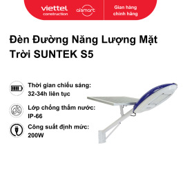 Đèn đường năng lượng mặt trời cao cấp Suntek S5