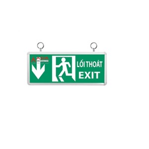 Đèn EXIT chỉ dẫn hướng xuống asia ECX-01 MẶT