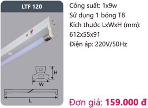 Đèn huỳnh quang siêu mỏng Duhal LTF120