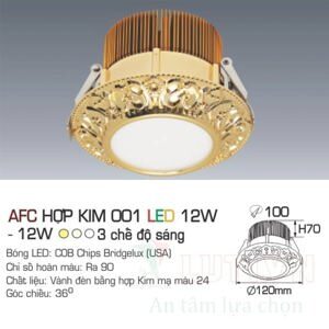 Đèn led Anfaco AFC HỢP KIM 001 - 12W