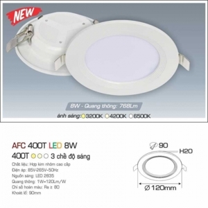 Đèn led âm trần Anfaco AFC 400T
