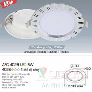 Đèn led âm trần Anfaco AFC 402B