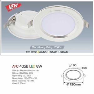 Đèn led âm trần Anfaco AFC 405B