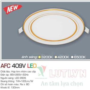 Đèn led âm trần Anfaco AFC 409V - 12W