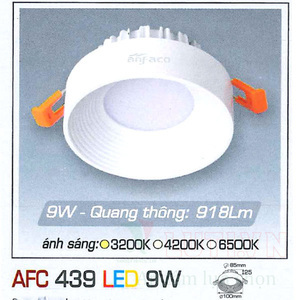 Đèn led âm trần Anfaco AFC 439 - 9W