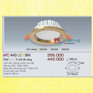 Đèn led âm trần Anfaco AFC 443 - 9W 1C