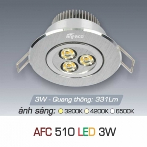 Đèn led âm trần Anfaco AFC 510 - 3W