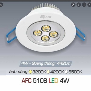 Đèn led âm trần Anfaco AFC 510 - 4W