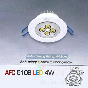 Đèn led âm trần Anfaco AFC 510B - 4W