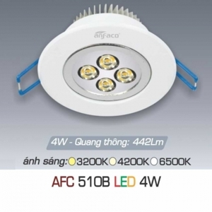 Đèn led âm trần Anfaco AFC 510B - 4W