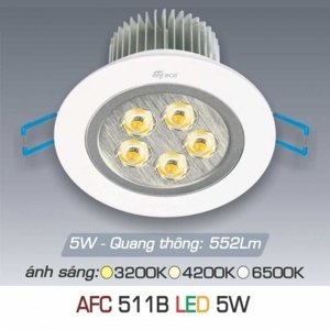 Đèn led âm trần Anfaco AFC 511B - 5W