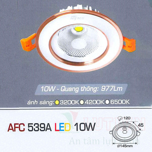 Đèn led âm trần Anfaco AFC 539A - 10W