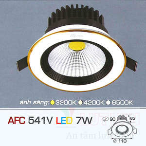 Đèn led âm trần Anfaco AFC 541V - 7W