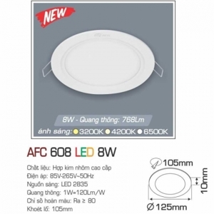 Đèn led âm trần Anfaco AFC 608 - 8W