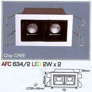 Đèn led âm trần Anfaco AFC 634/2 - 2W