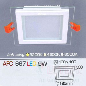 Đèn led âm trần Anfaco AFC 667 - 9W