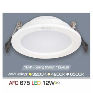 Đèn led âm trần Anfaco AFC 675 - 12W