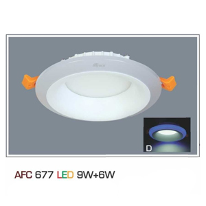 Đèn led âm trần Anfaco AFC 677 - 9W+6W