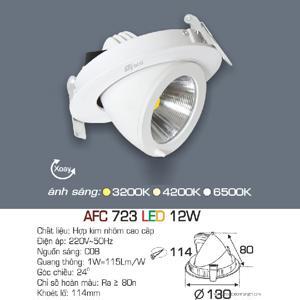 Đèn led âm trần Anfaco AFC 723 - 12W