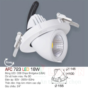 Đèn led âm trần Anfaco AFC 723 - 18W