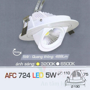 Đèn led âm trần Anfaco AFC 724 - 5W