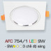 Đèn led âm trần Anfaco AFC 754/1 - 9W 3CĐ