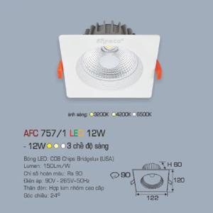 Đèn led âm trần Anfaco AFC 757/1 - 12W