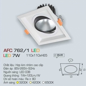 Đèn led âm trần Anfaco AFC 762/1 - 7W