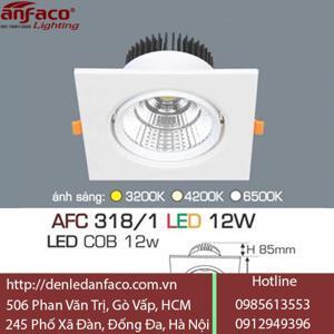 Đèn led âm trần Anfaco AFC 318/1 - 12W