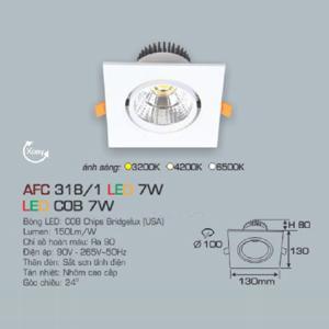 Đèn led âm trần Anfaco AFC 318/1 - 7W