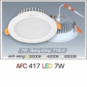 Đèn led âm trần Anfaco AFC-417 - 7W, 1CĐ