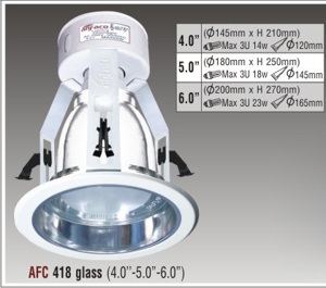 Đèn led âm trần Anfaco AFC 418 - 5.0 inch