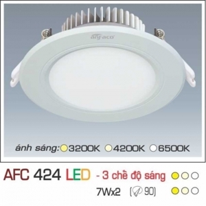 Đèn led âm trần Anfaco AFC-424 - 7W, 1CĐ