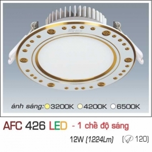 Đèn led âm trần Anfaco AFC-426 - 12W, 1CĐ