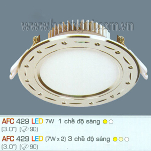 Đèn led âm trần Anfaco AFC 429 - 7W, 1CĐ