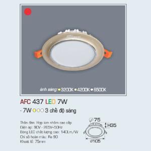 Đèn led âm trần Anfaco AFC-437 - 7W, 1CĐ