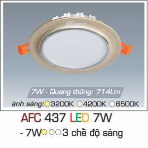 Đèn led âm trần Anfaco AFC-437 - 7W, 3CĐ