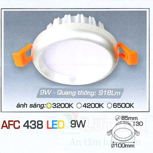 Đèn led âm trần Anfaco AFC-438-9W