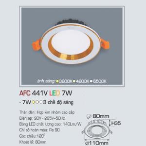 Đèn led âm trần Anfaco AFC-441V - 7W, 1CĐ