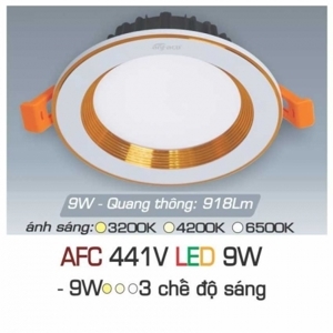 Đèn led âm trần Anfaco AFC-441V - 9W, 1CĐ