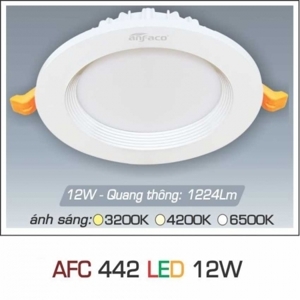 Đèn led âm trần Anfaco AFC-442 - 12W, 1CĐ