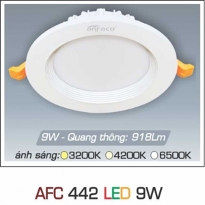 Đèn led âm trần Anfaco AFC-442 - 9W, 1CĐ