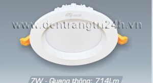 Đèn led âm trần Anfaco AFC-442 - 7W, 1CĐ