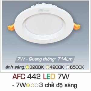 Đèn led âm trần Anfaco AFC-442 - 7W, 1CĐ