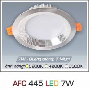 Đèn led âm trần Anfaco AFC-445 - 7W, 1CĐ