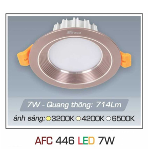 Đèn led âm trần Anfaco AFC-446 - 7W, 1CĐ