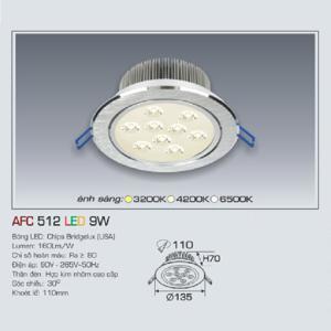 Đèn led âm trần Anfaco AFC-512 - 9W