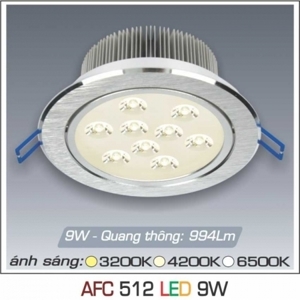 Đèn led âm trần Anfaco AFC-512B - 9W