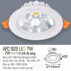 Đèn led âm trần Anfaco AFC-523 - 7W