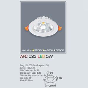 Đèn led âm trần Anfaco AFC-523 - 5W